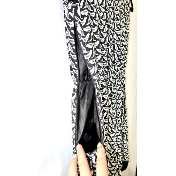 Kate Spade Black and White Bird Dress Size 2 - Picture 7 of 8